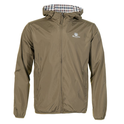 Reversible Active Hooded Sailor Windrunner Jacket Army Green