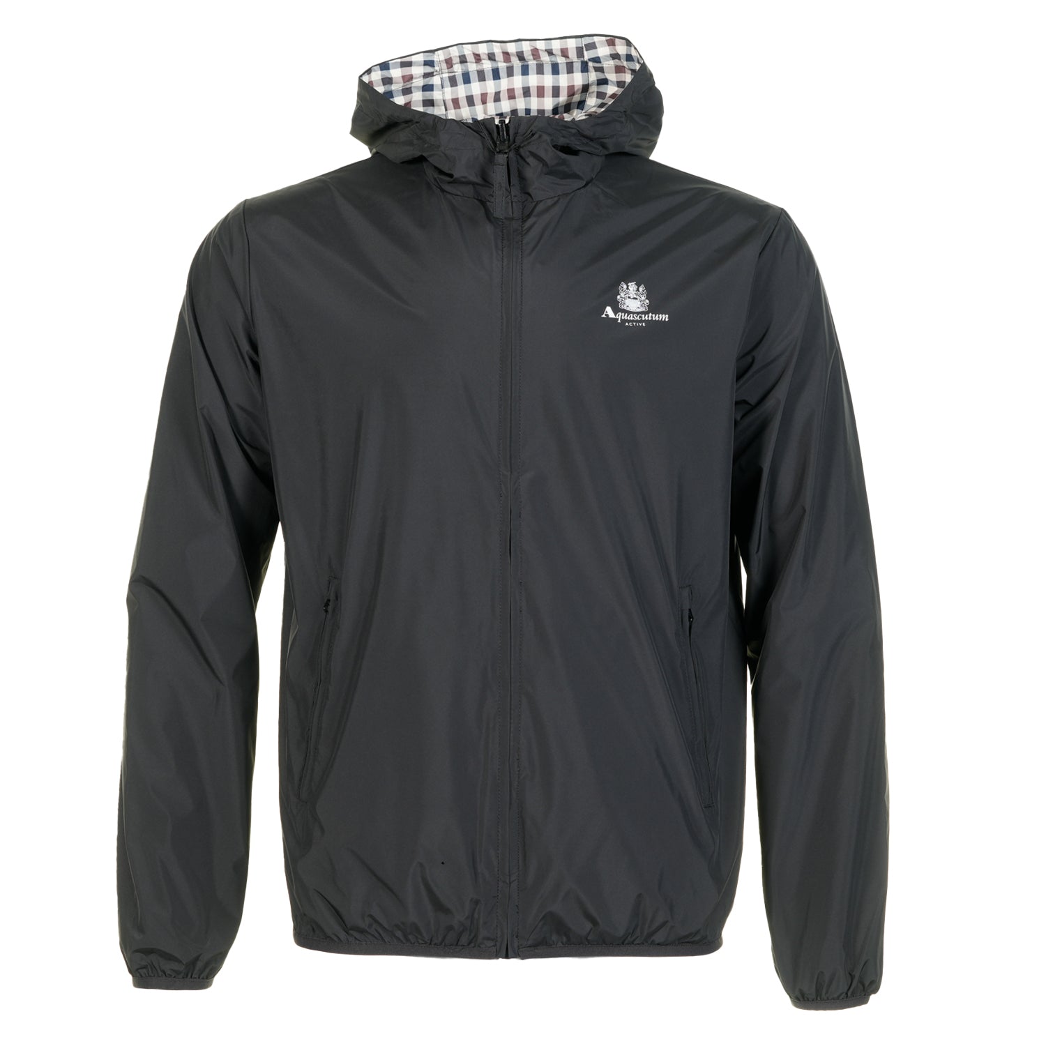 Reversible Active Hooded Sailor Windrunner Jacket Black