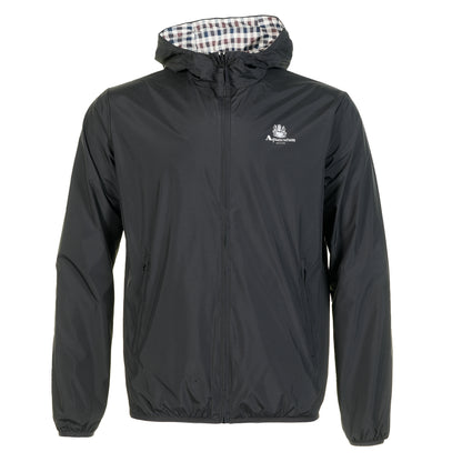 Reversible Active Hooded Sailor Windrunner Jacket Black
