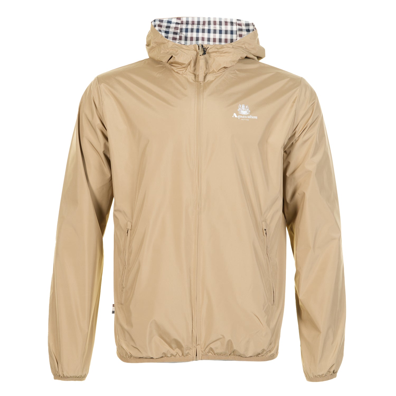 Reversible Active Hooded Sailor Windrunner Jacket Khaki