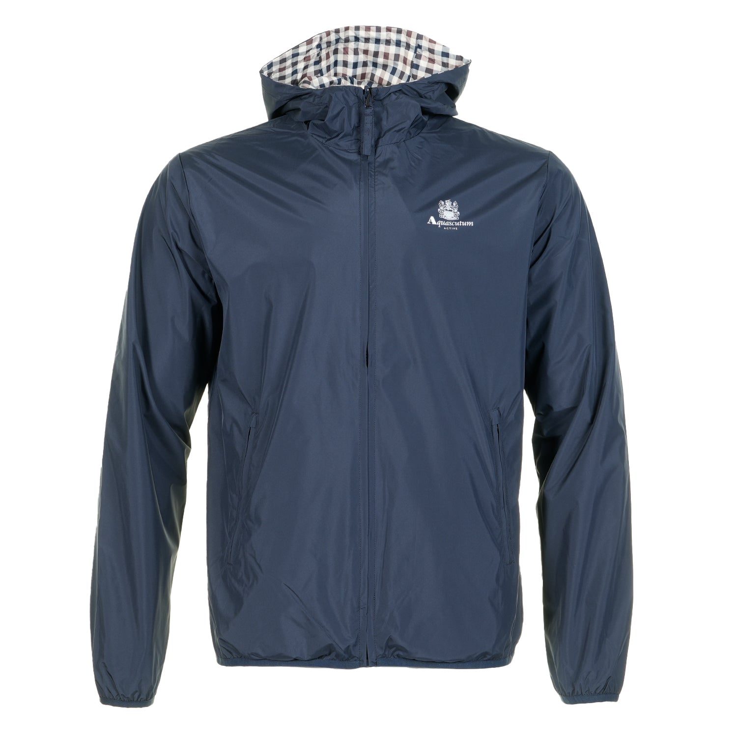 Reversible Active Hooded Sailor Windrunner Jacket Navy