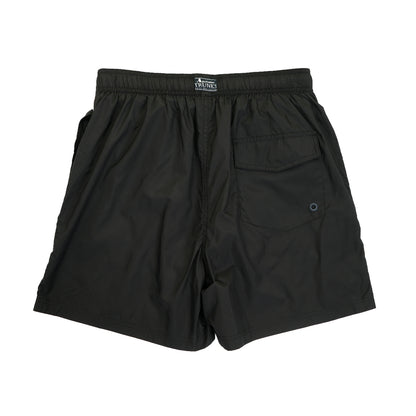 Club Check Piping Beach Shorts Black