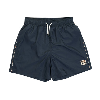 Club Check Piping Beach Shorts Navy