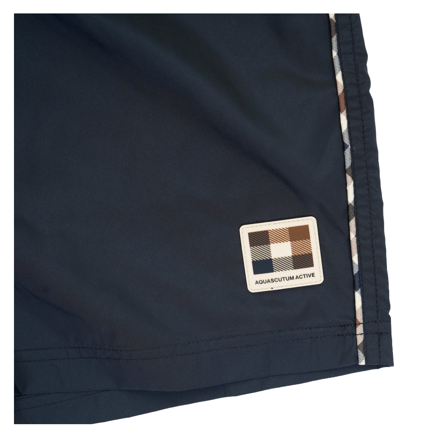 Club Check Piping Beach Shorts Navy