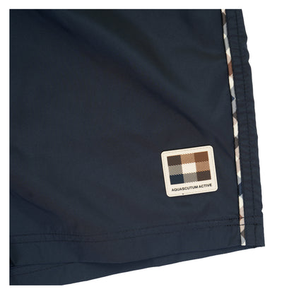 Club Check Piping Beach Shorts Navy
