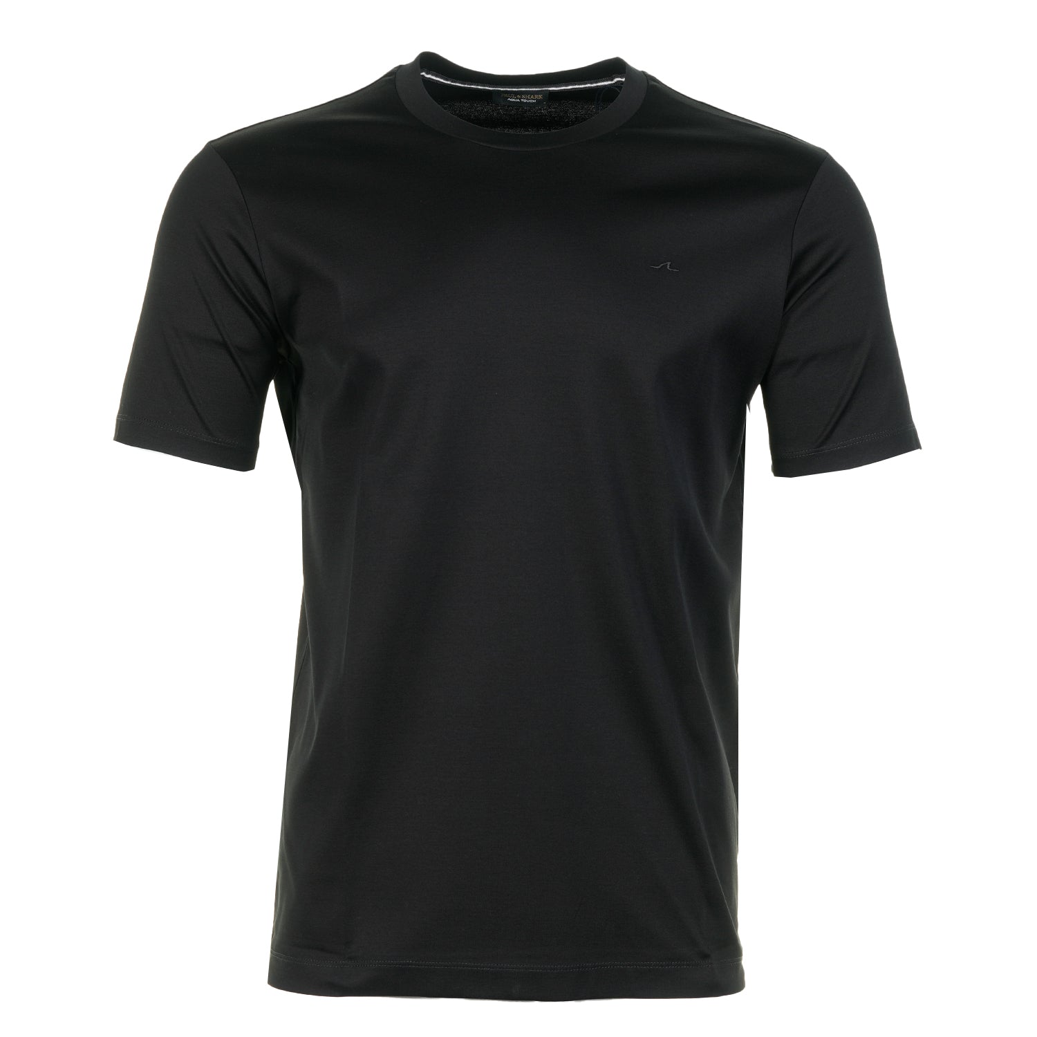 Short Sleeve Aqua Touch Cotton T Shirt Black