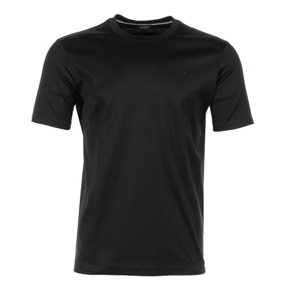 Short Sleeve Aqua Touch Cotton T Shirt Black