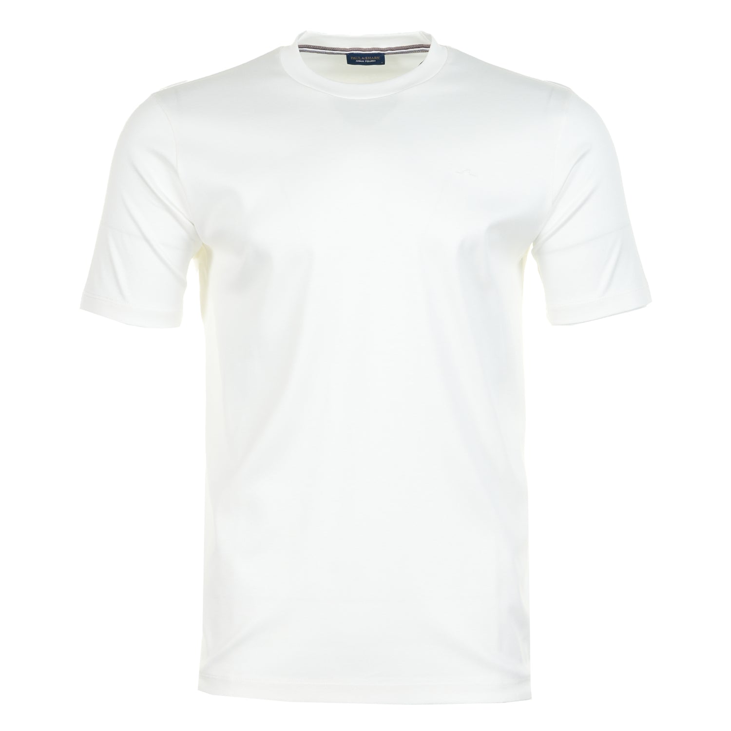 Short Sleeve Aqua Touch Cotton T Shirt White