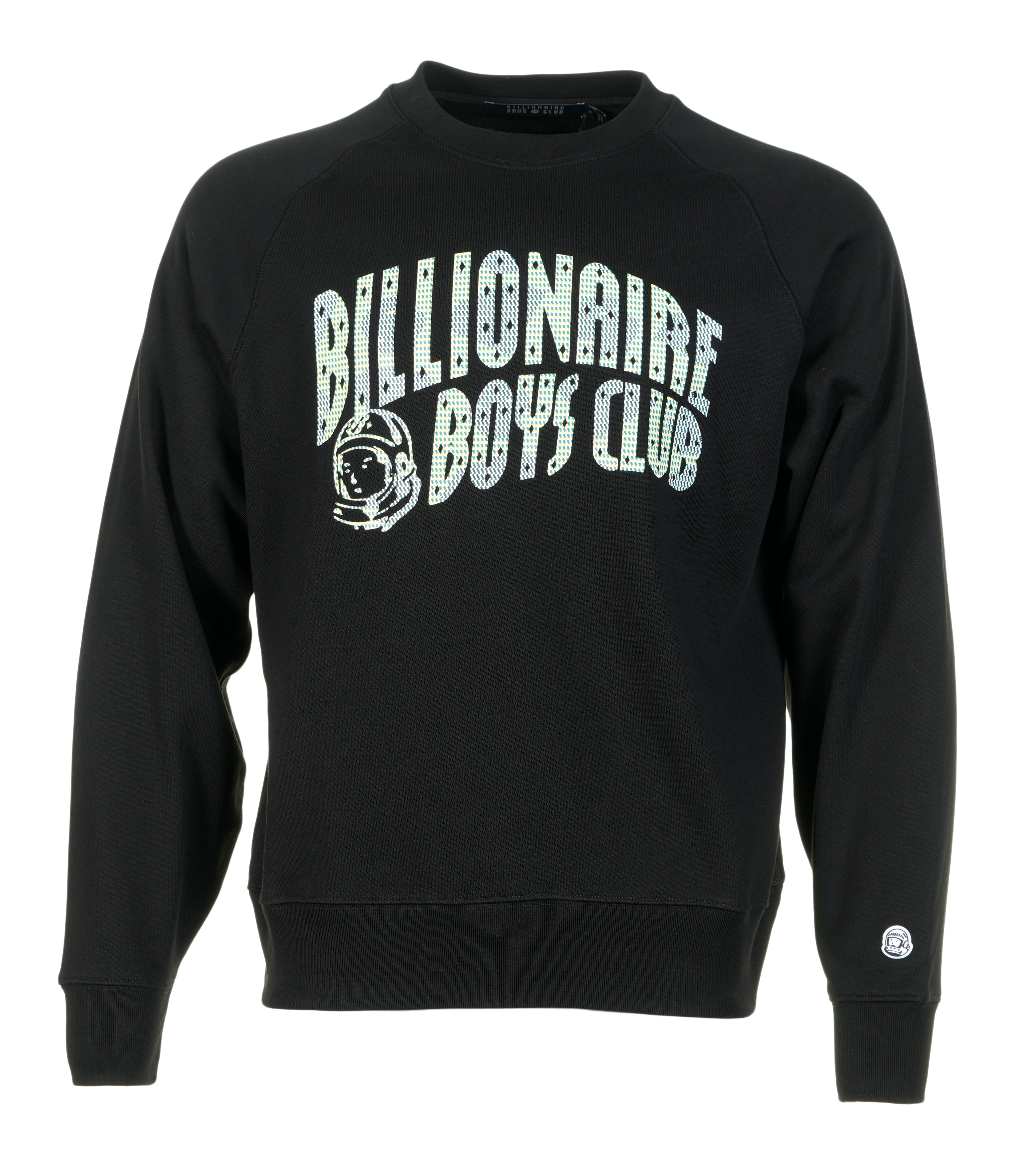 Tri tone Arch Logo Crewneck Sweatshirt Black