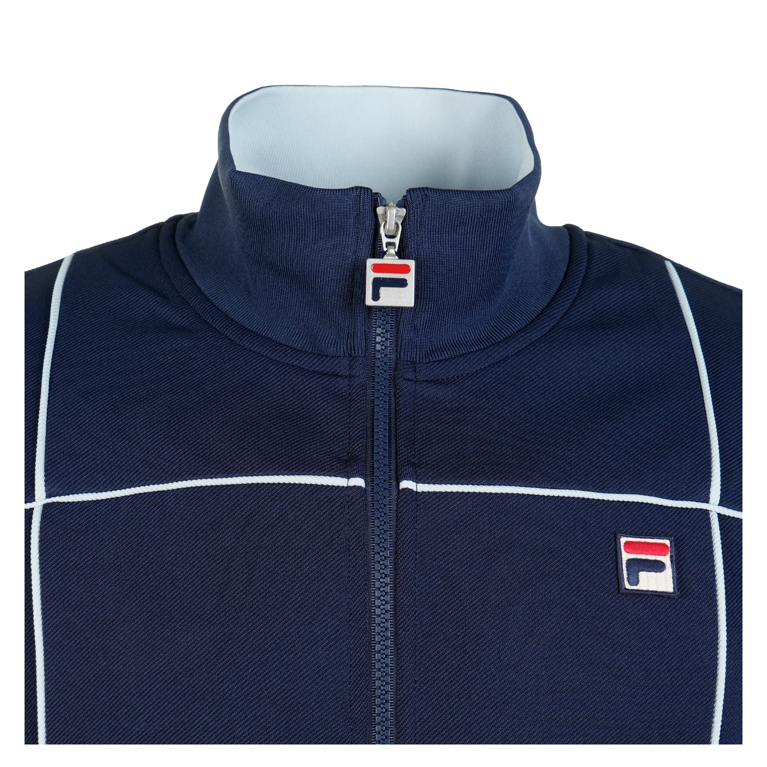 Neckline of Fila Armando Piping Track Top Navy