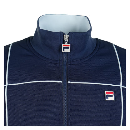 Neckline of Fila Armando Piping Track Top Navy