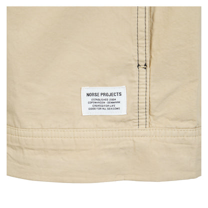 Arresskov Compact Cotton Overshirt Utility Khaki