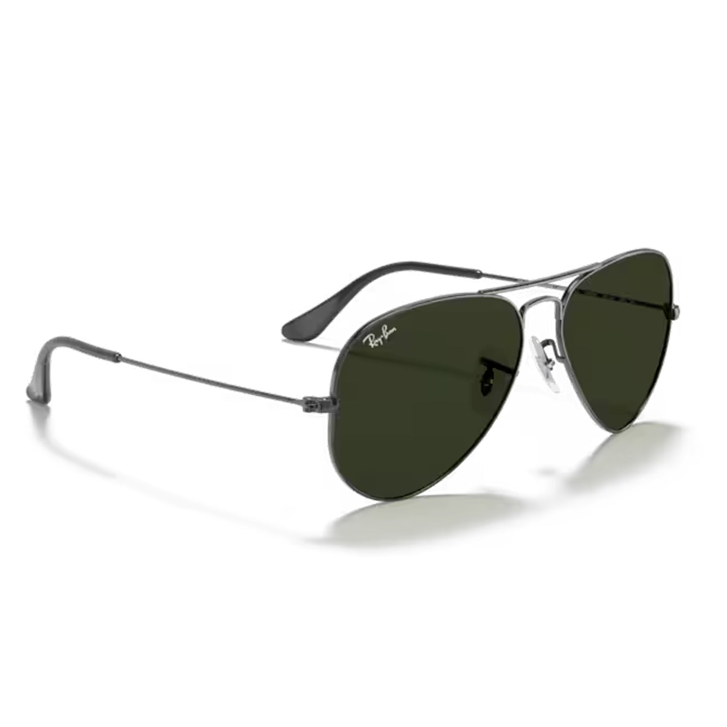 Aviator Large Metal Gunmetal / Green