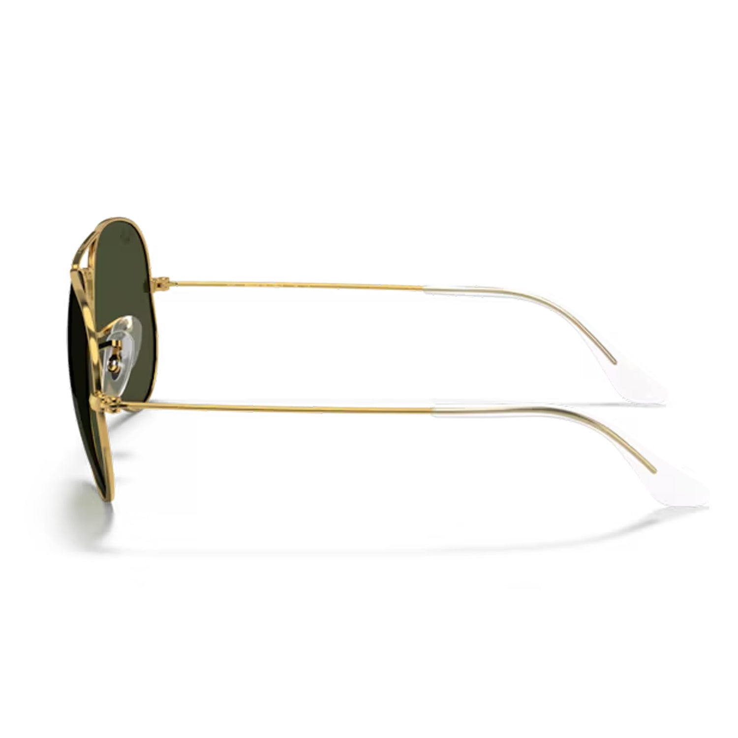 side image of Ray-Ban Aviator Large Metal Gold / Green