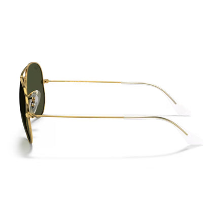 side image of Ray-Ban Aviator Large Metal Gold / Green