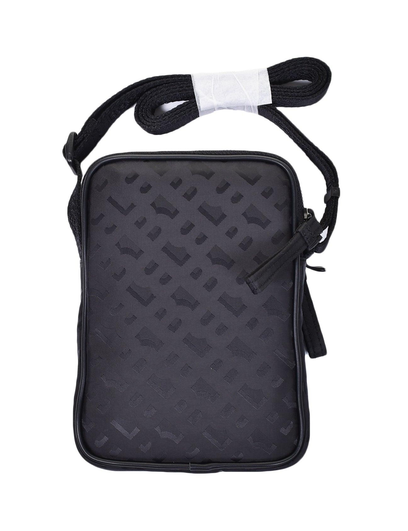 Lennon Monogram Zip Bag Black