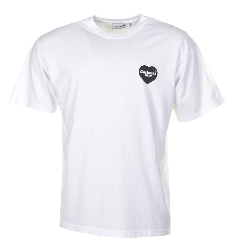 Short Sleeve Heart Bandana T Shirt White