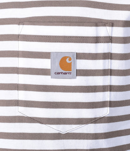 Seidler Pocket Stripe T Shirt Branch / White