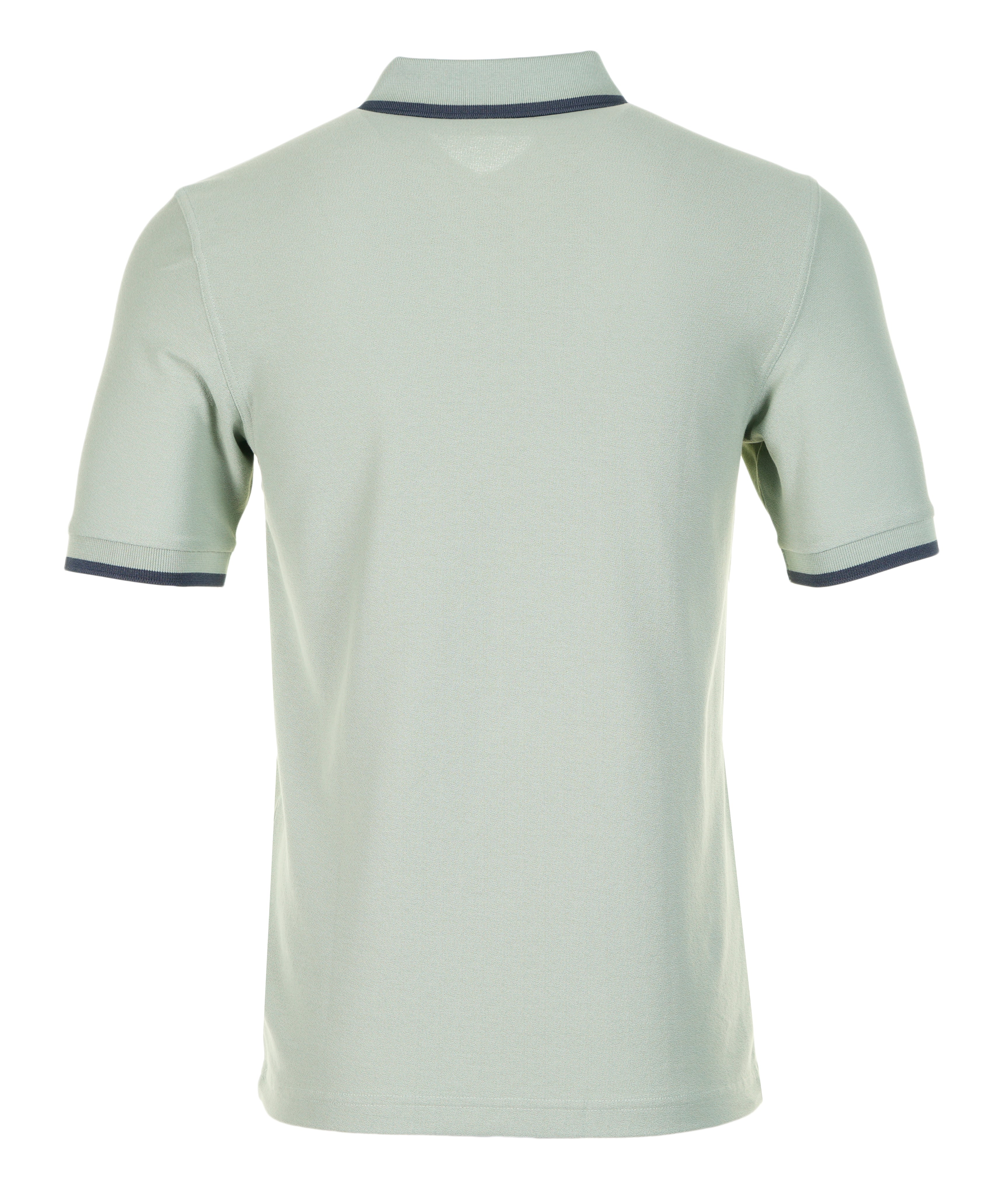 Crepe Pique Zip Neck Polo Shirt Bayleaf
