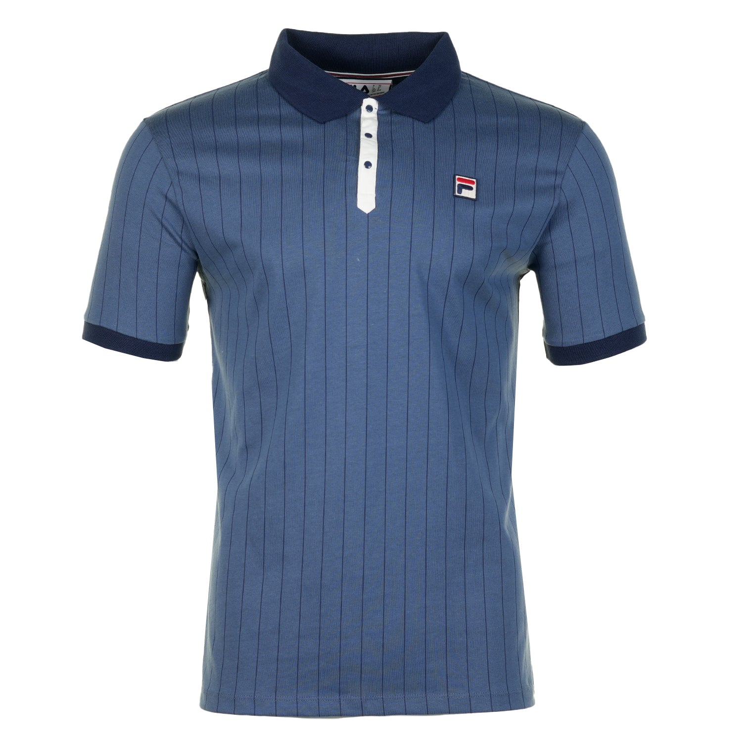 BB1 Classic Vintage Striped Polo Shirt Vintage Indigo Gardenia Navy