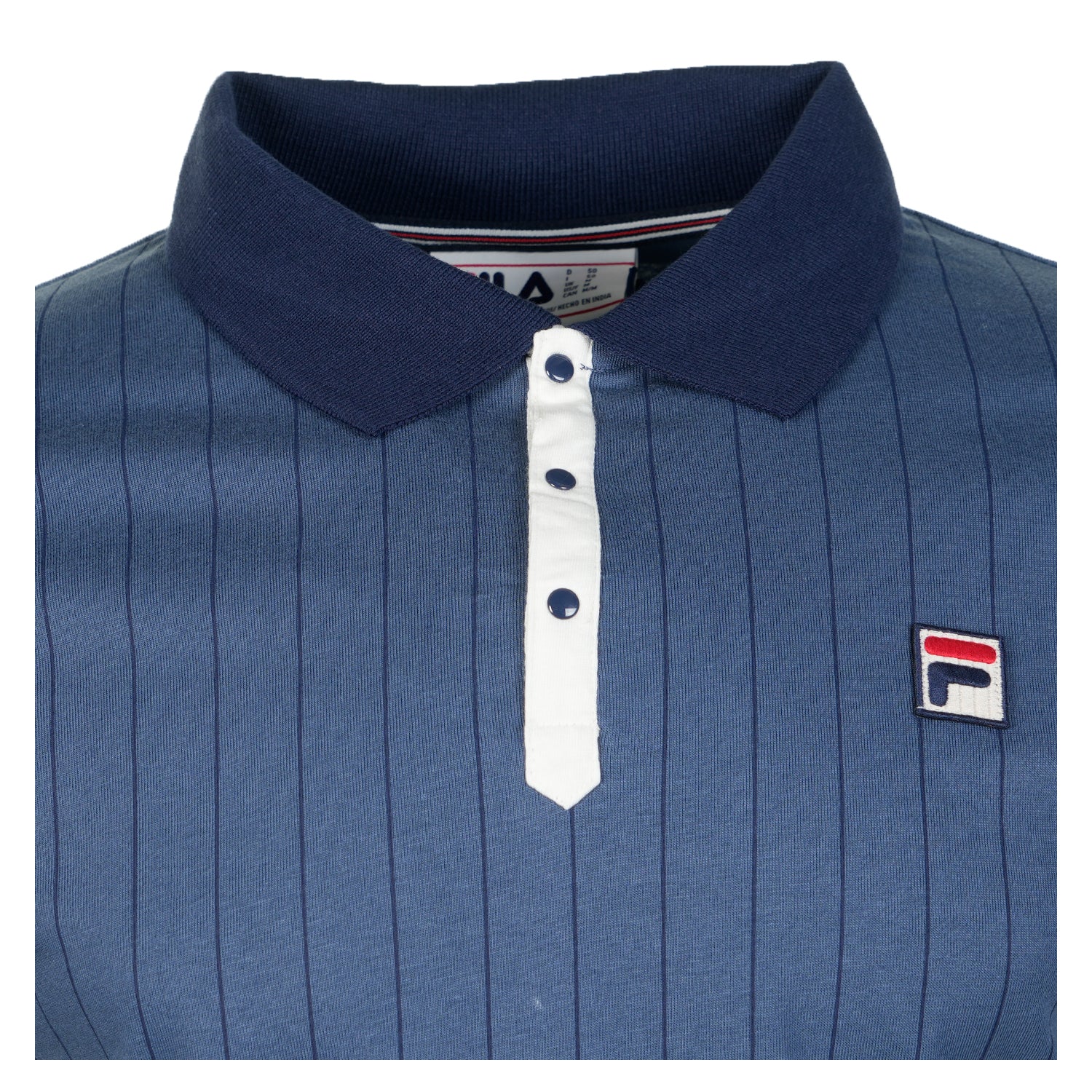 BB1 Classic Vintage Striped Polo Shirt Vintage Indigo Gardenia Navy
