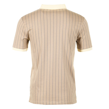 BB1 Classic Vintage Striped Polo Shirt Chinchilla Double Cream