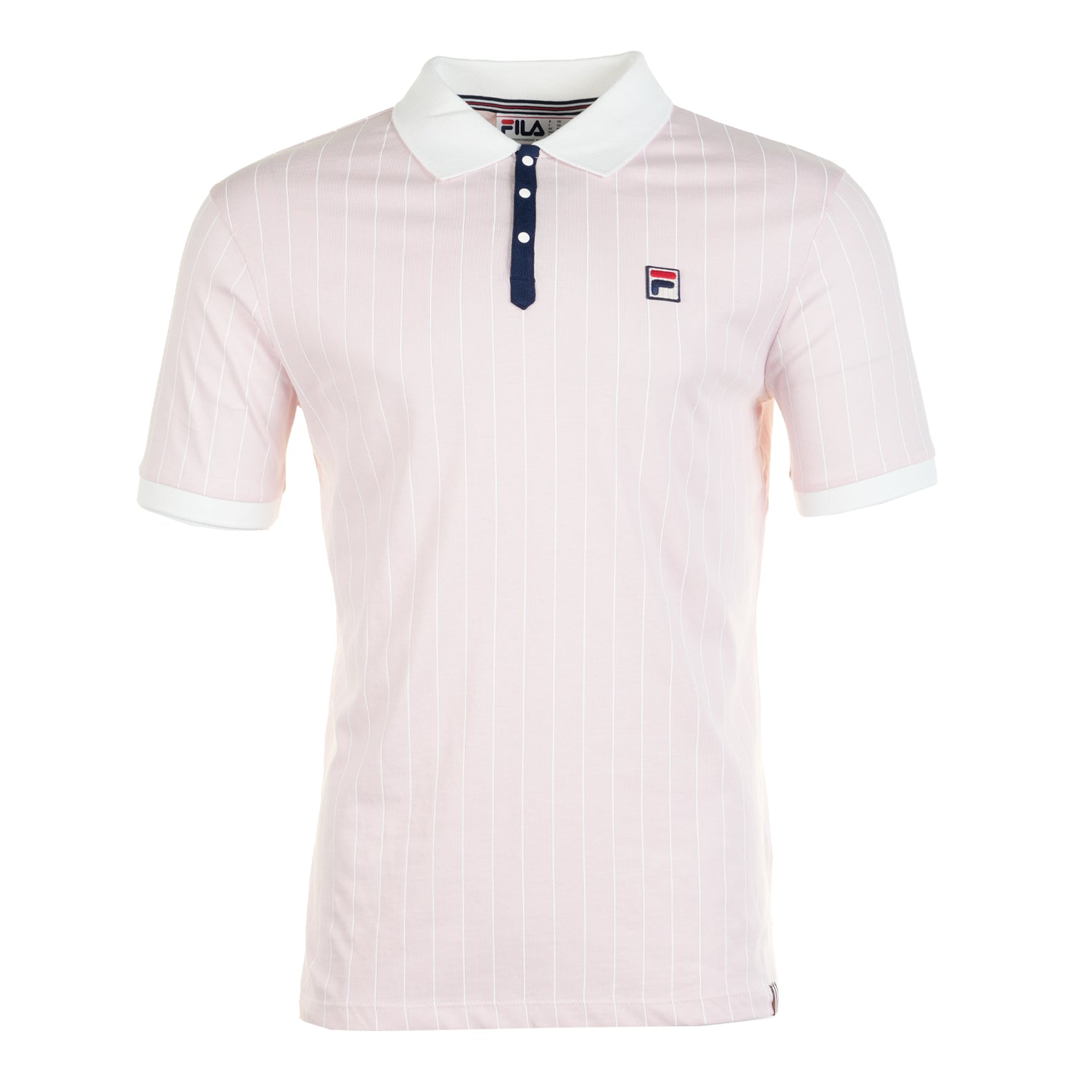 BB1 Classic Vintage Striped Polo Shirt Pale Lilac