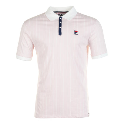 BB1 Classic Vintage Striped Polo Shirt Pale Lilac
