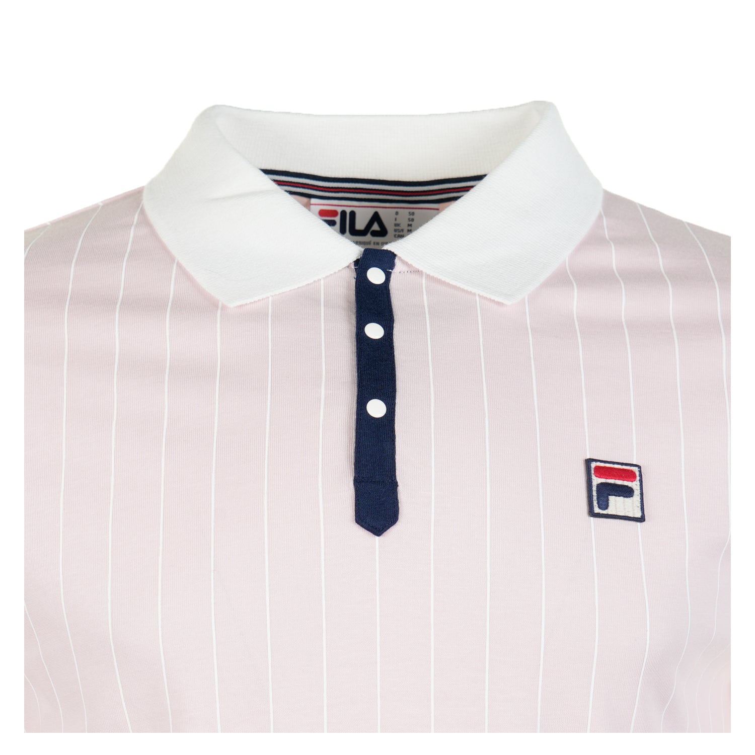 BB1 Classic Vintage Striped Polo Shirt Pale Lilac