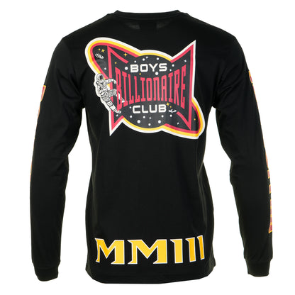 Multi Graphic Long Sleeve T Shirt Black