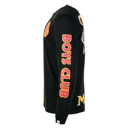 Multi Graphic Long Sleeve T Shirt Black