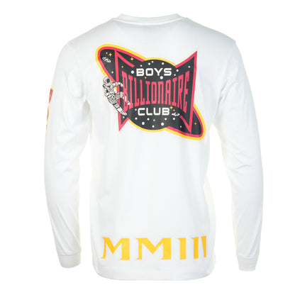 Multi Graphic Long Sleeve T Shirt White