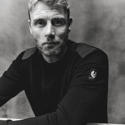Freddie Flintoff wearing Belstaff Kerrigan Sweatshirt