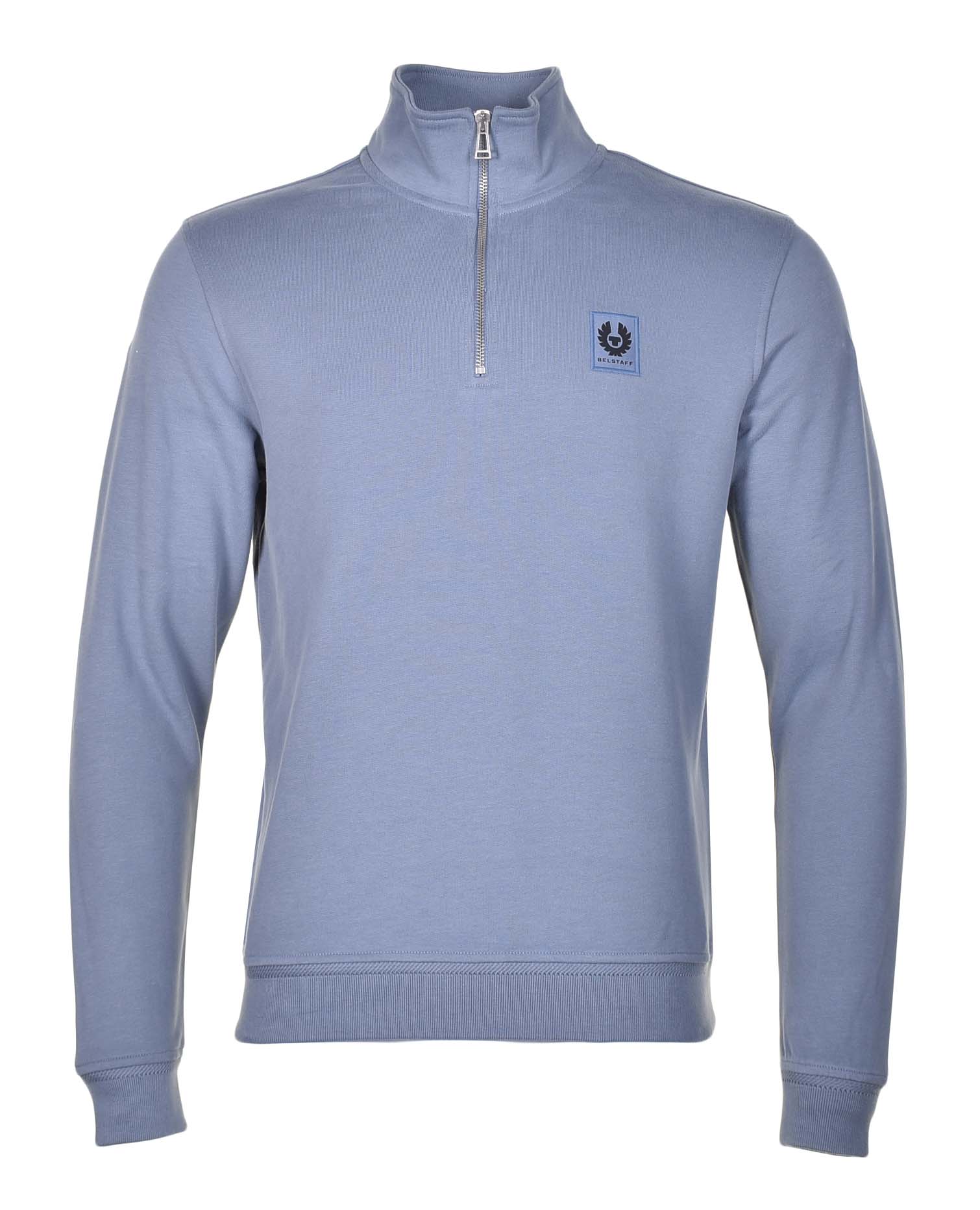 Belstaff quarter zip sweatshirt in blue flint
