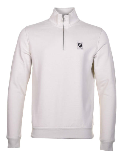 Belstaff Quarter Zip Sweatshirt Stone Beige