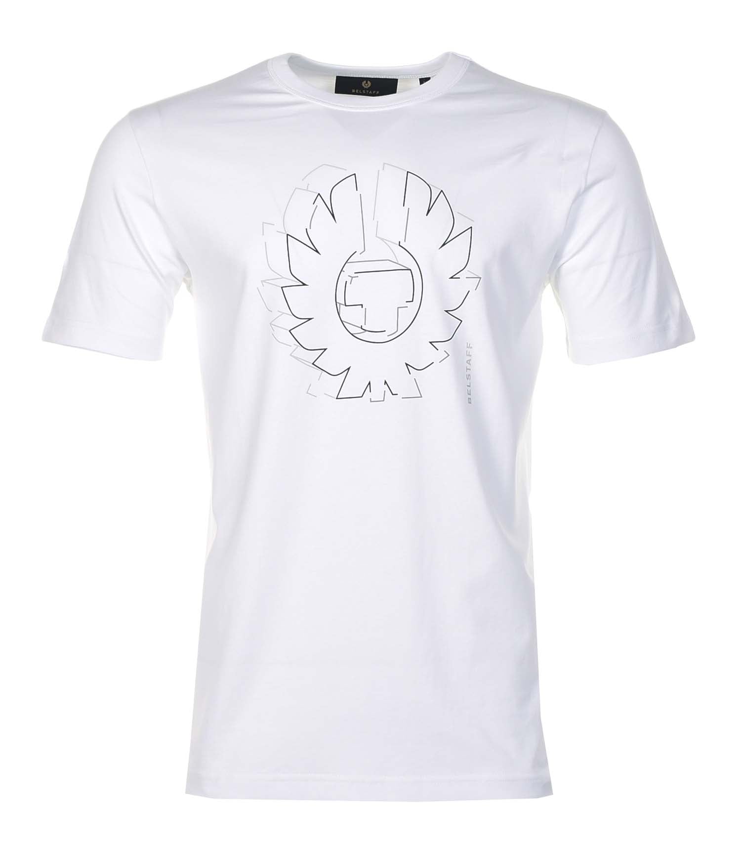 Belstaff Deconstructed Phoenix Graphic T Shirt White