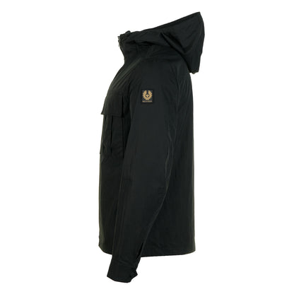 Side view of Belstaff Container Overshirt Black