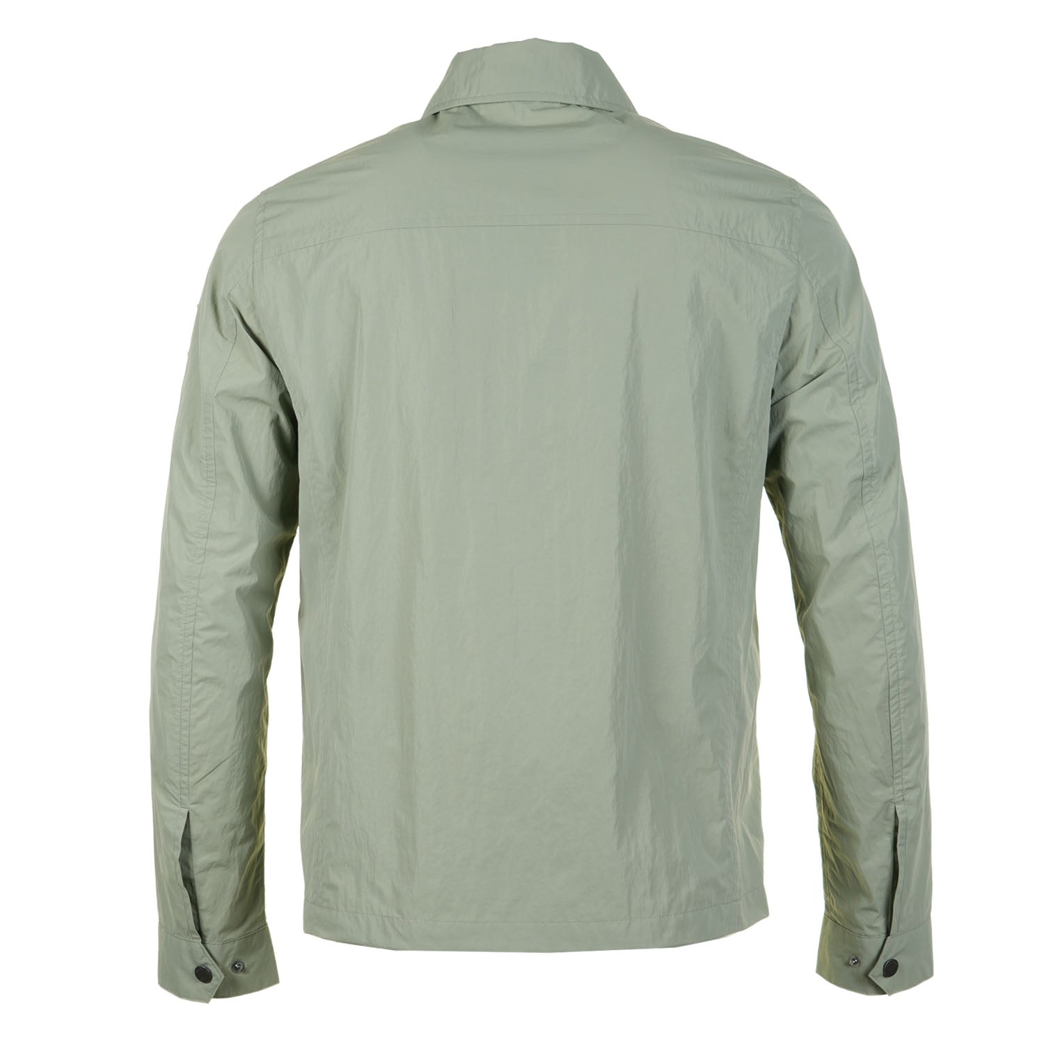 Back of Belstaff Grid Overshirt Lichen