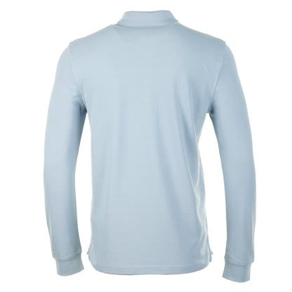 Long Sleeve Polo Shirt Mist Blue
