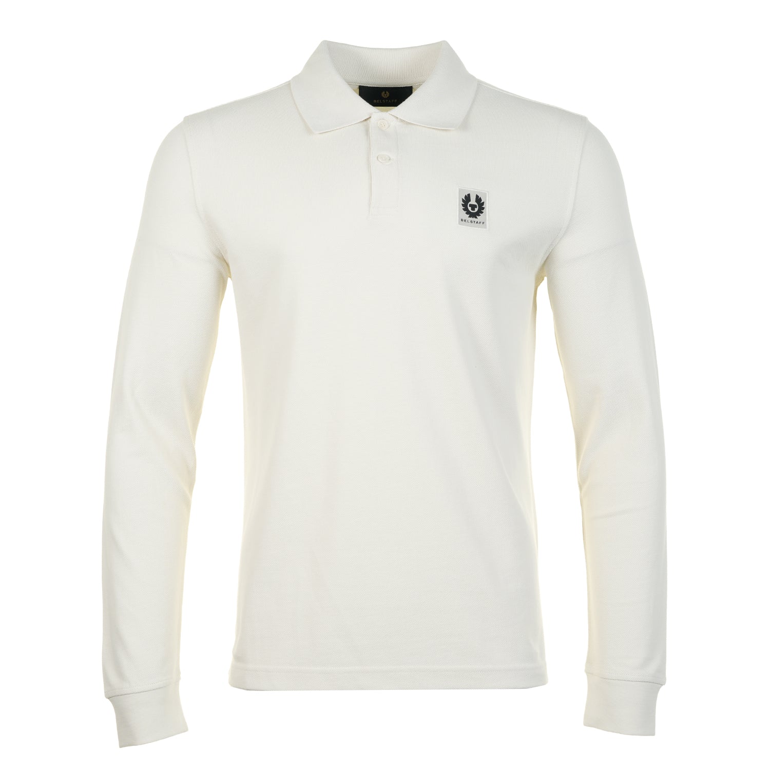 Long Sleeve Polo Shirt Silver Birch