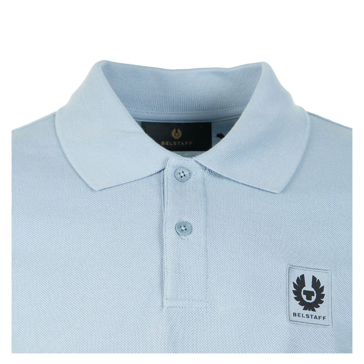 Short Sleeve Polo Shirt Mist Blue