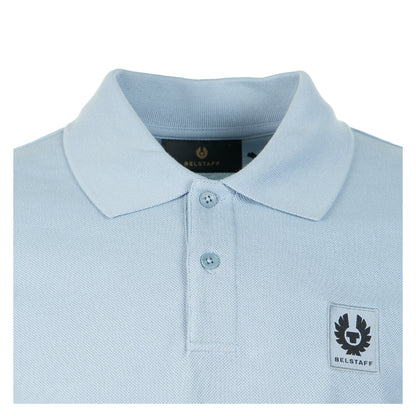 Short Sleeve Polo Shirt Mist Blue