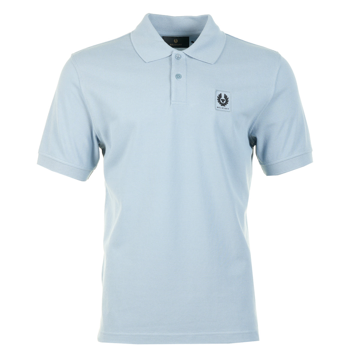 Short Sleeve Polo Shirt Mist Blue