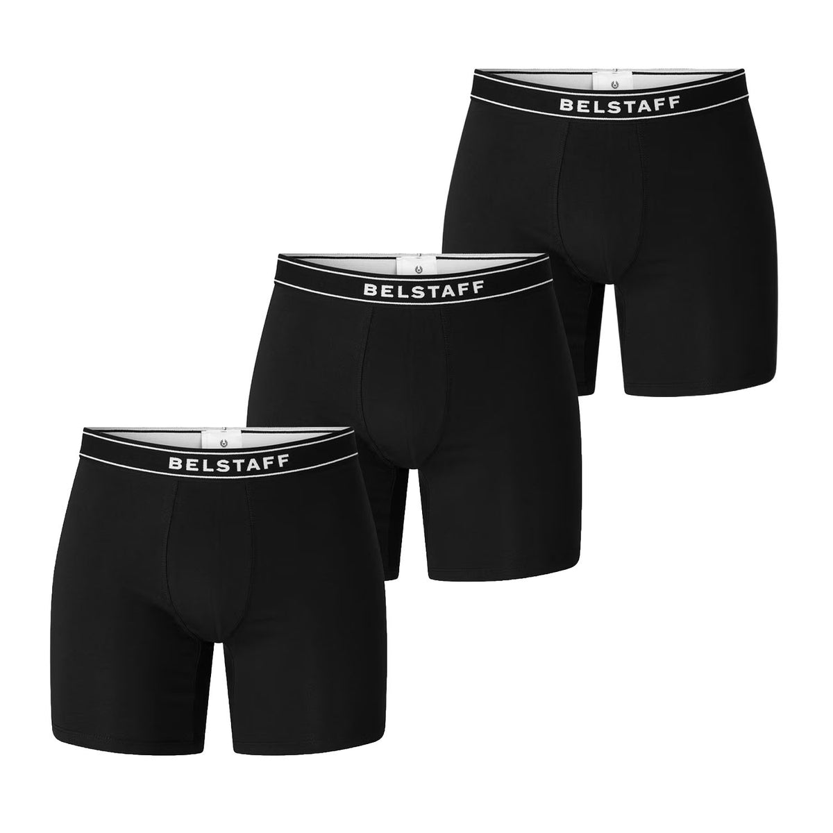 3 Piece Boxer Brief Set Black