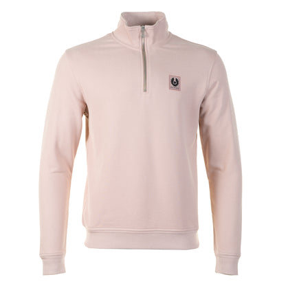 Quarter Zip Sweatshirt Dusty Pink