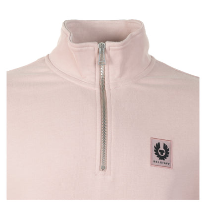 Quarter Zip Sweatshirt Dusty Pink