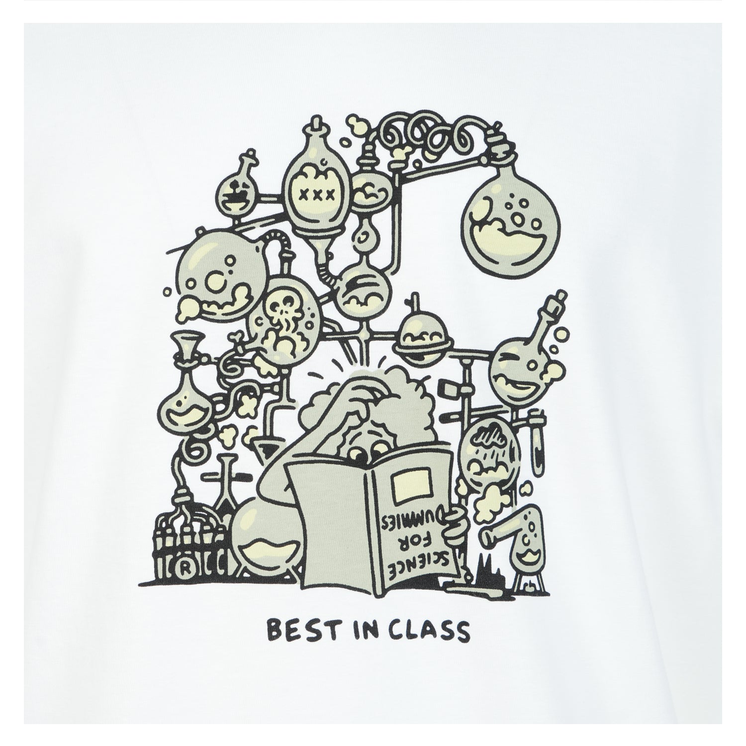 Short Sleeve Beaker T Shirt White