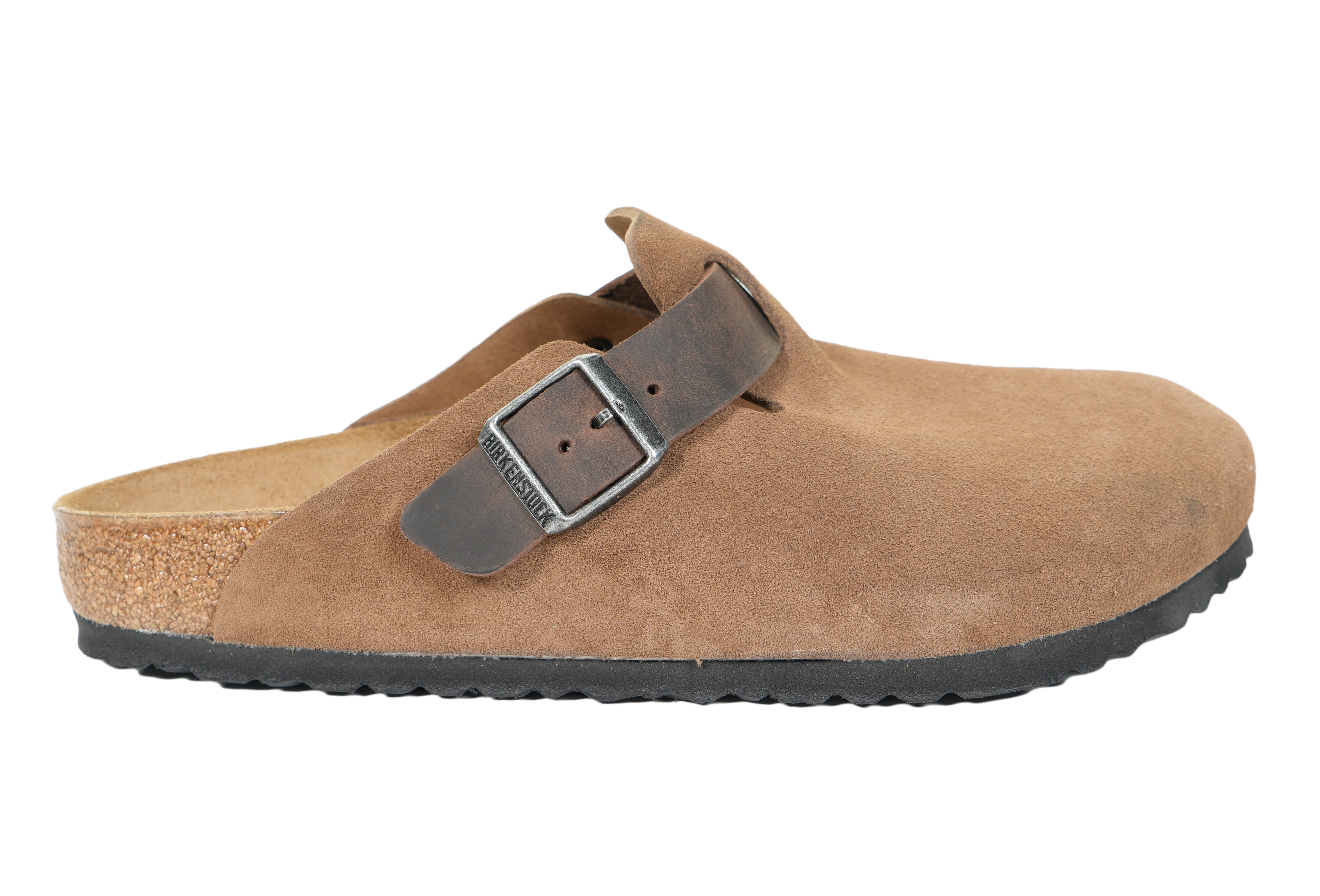 Men's Birkenstock Boston LEVE/LEOI Clogs | Suede Dark Tea