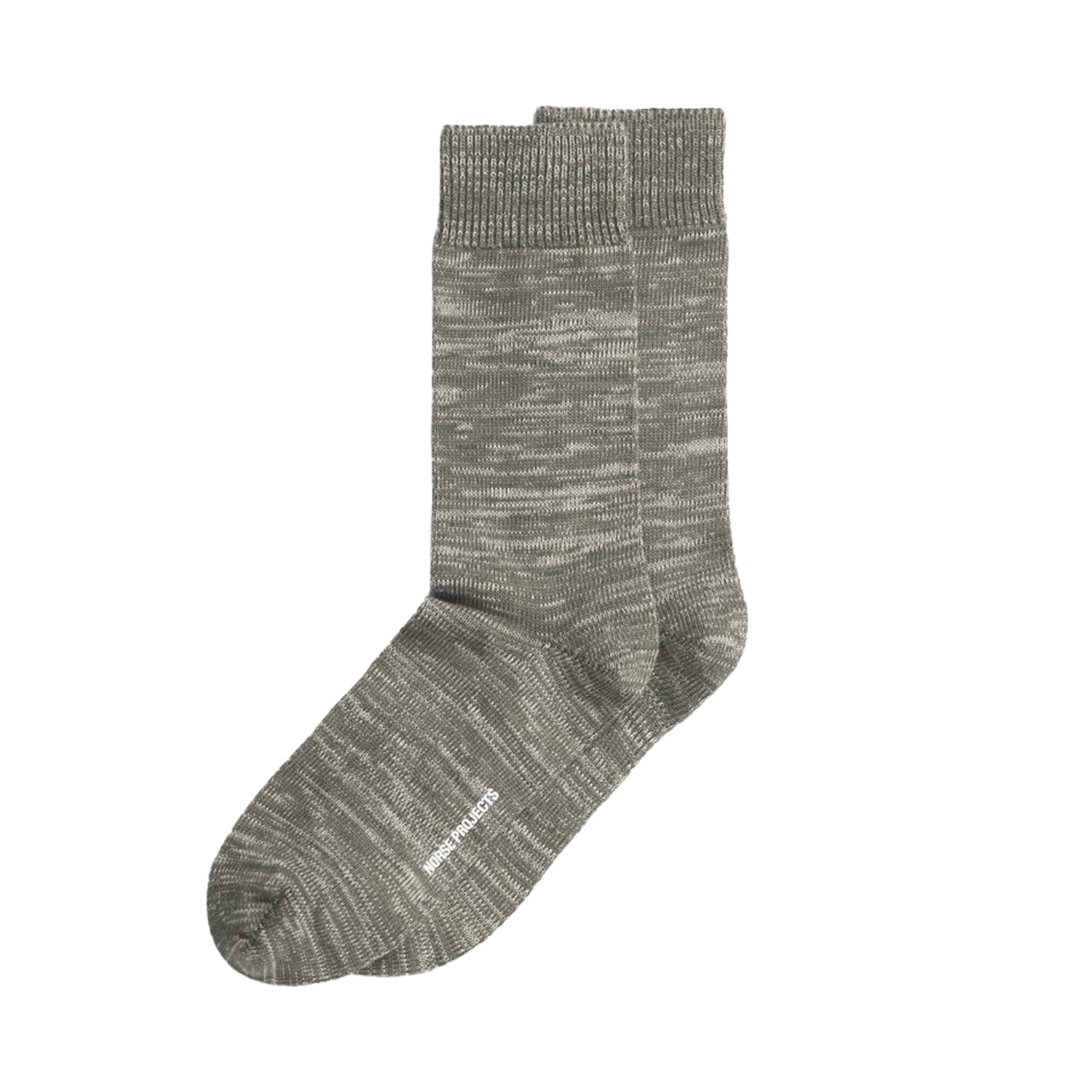 Bjarki Heavy Cotton Twist Sock Olive Night