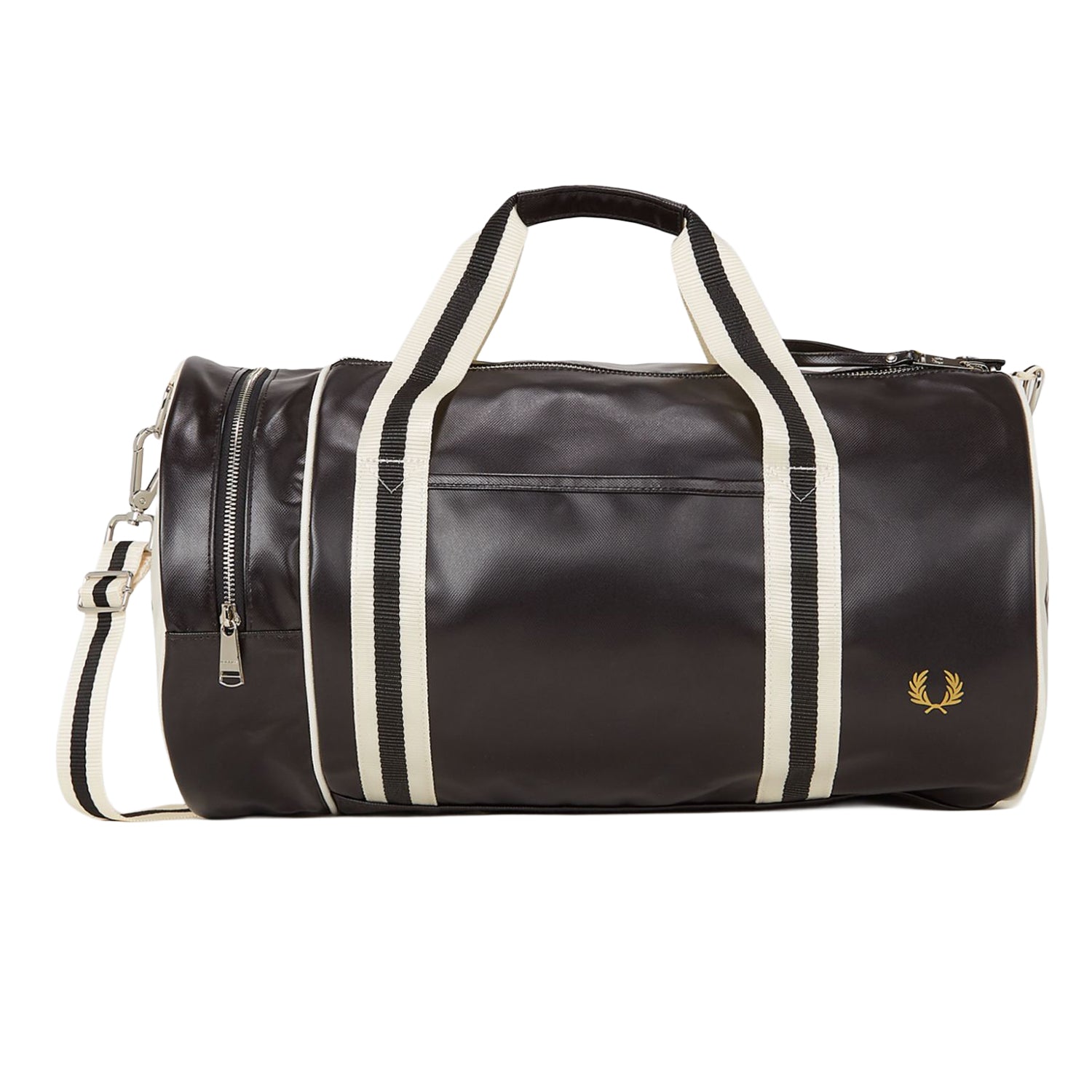 Classic Barrel Bag Black Ecru